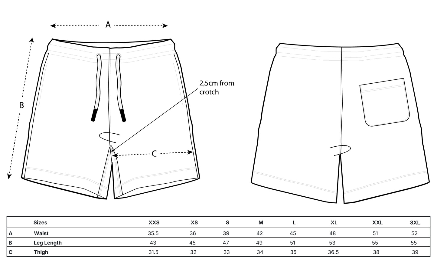 Kupu-Kupu Shorts.